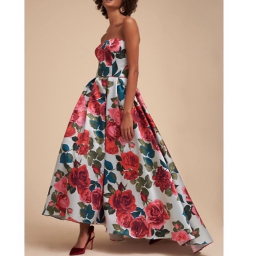 Nwot Bhldn Luciana Gown Wedding Guest Dress Size 12 Z507